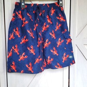 Boys lobster swim trunks
